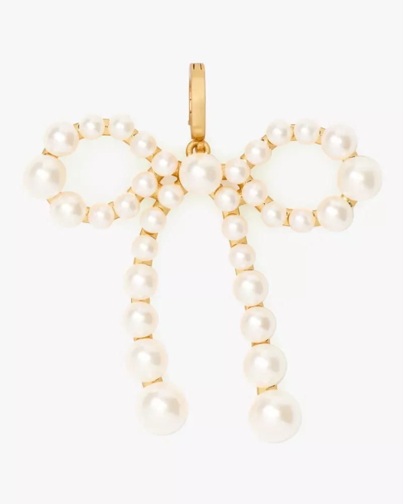 One In A Million Pearl Bow Charm - 1