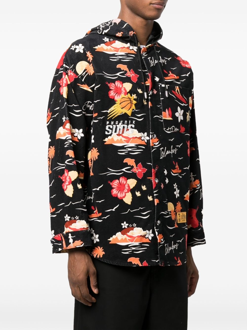 graphic-print hooded jacket - 3