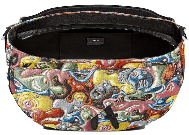 Dior Dior x Kenny Scharf Saddle Soft Bag Multicolor outlook
