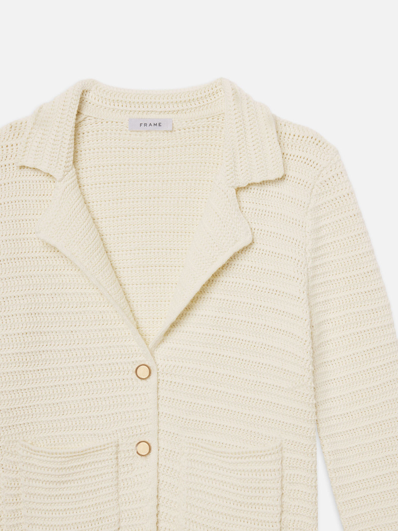 The Crochet Blazer in Cream 4