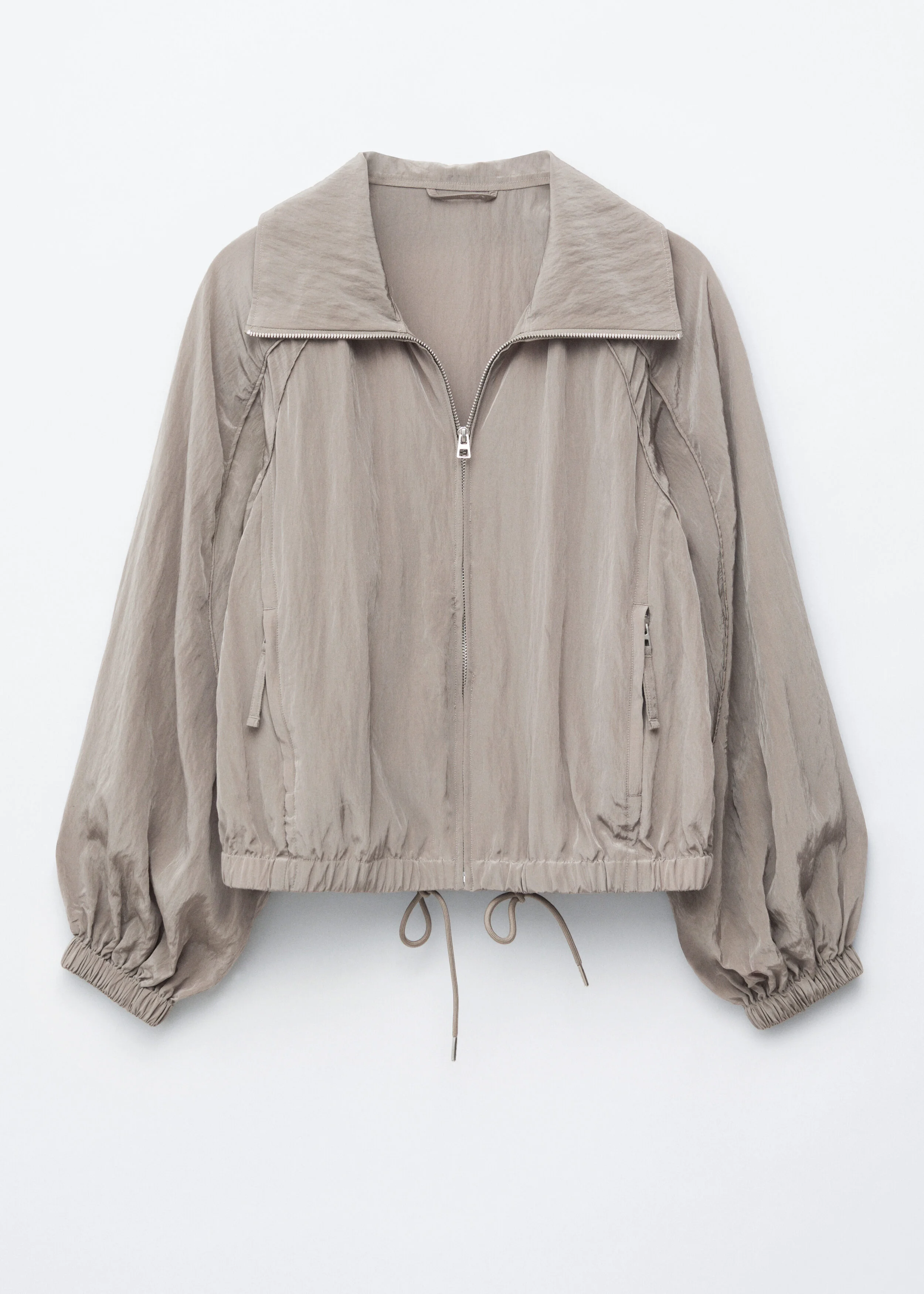 Sporty Drawstring Jacket - 1
