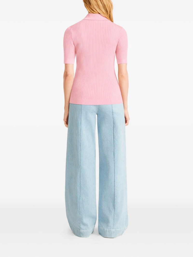 Vera ribbed polo top 3