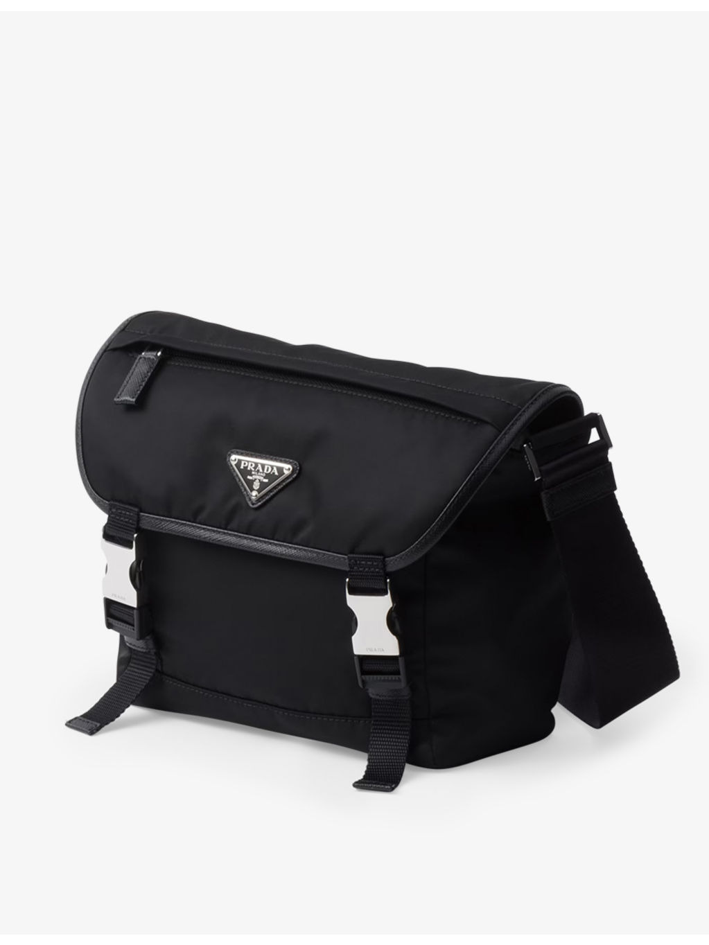 Re-Nylon leather and recycled-nylon shoulder bag - 6