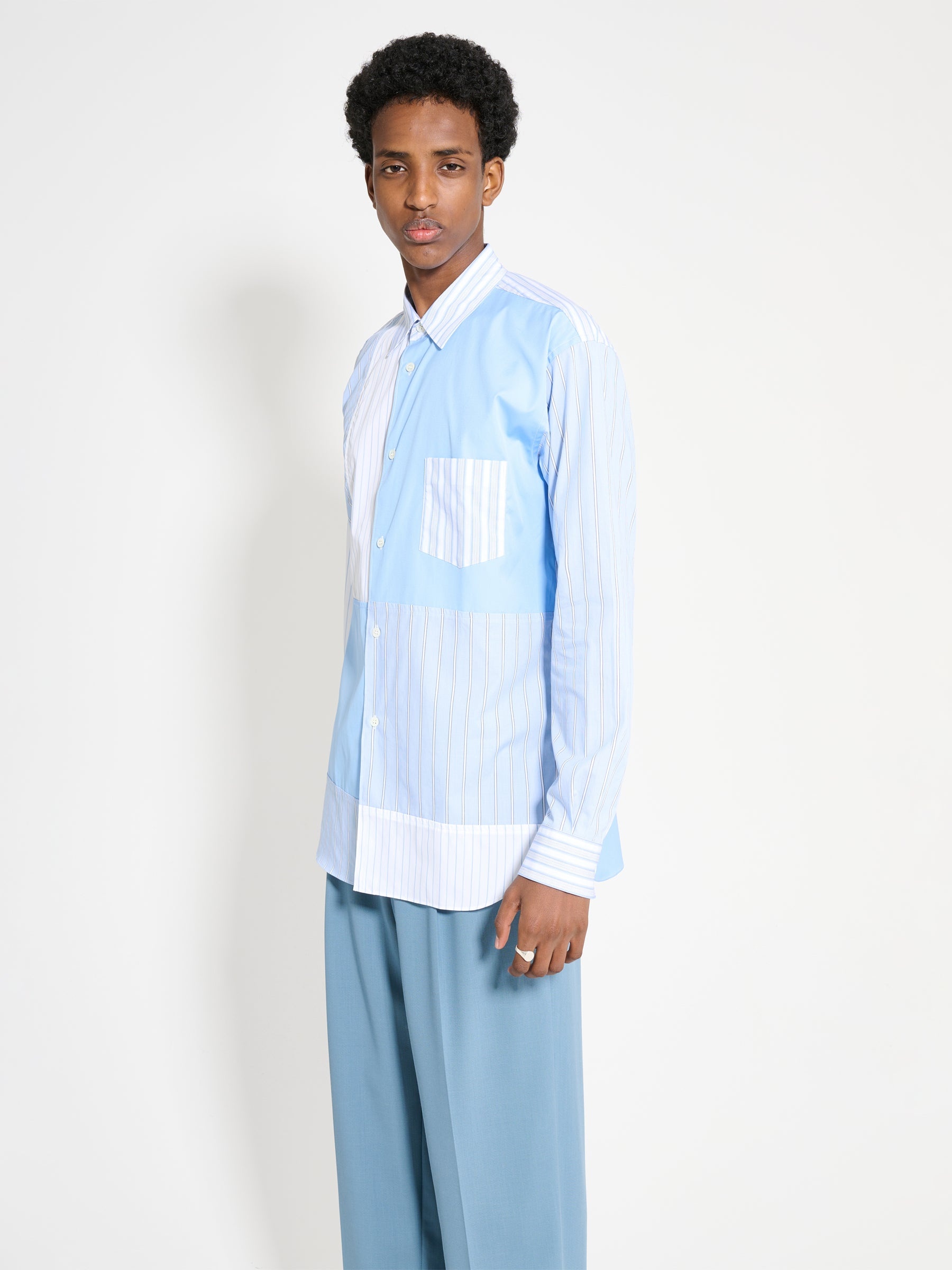 COMME DES GARÇONS SHIRT SHIRT STRIPE / BLUE - 3