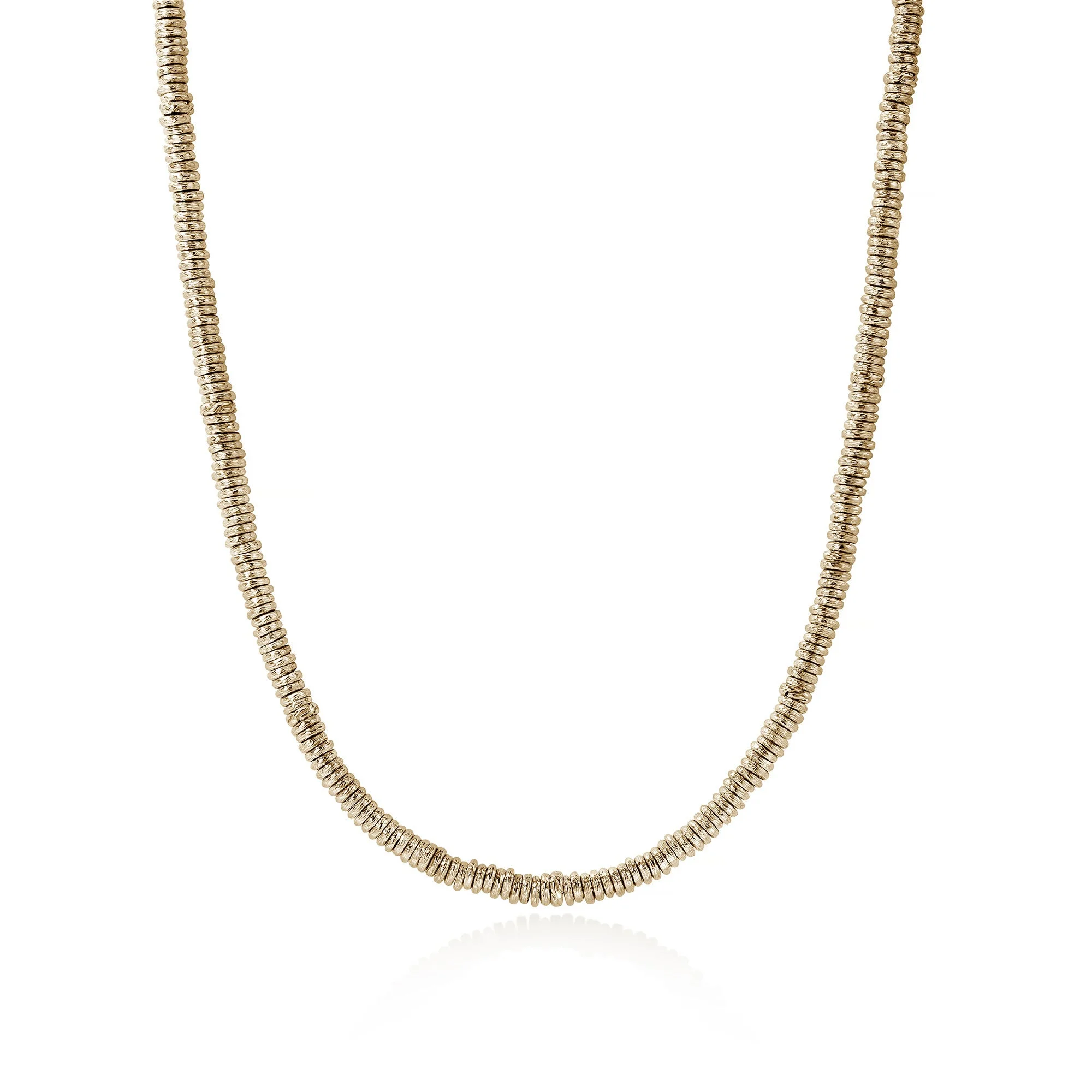 Heishi Necklace, Gold - 1