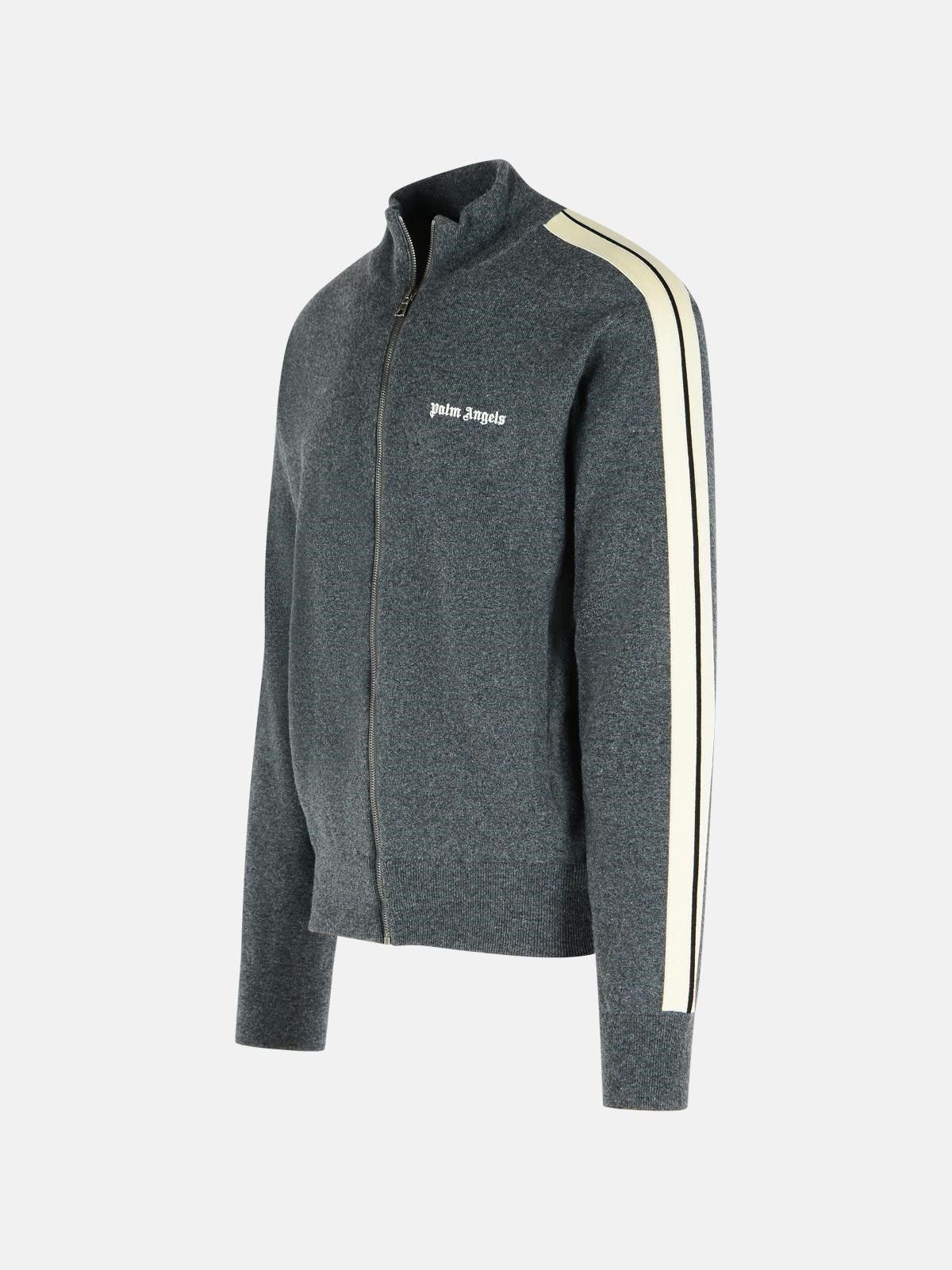 GREY WOOL BLEND SWEATSHIRT - 2