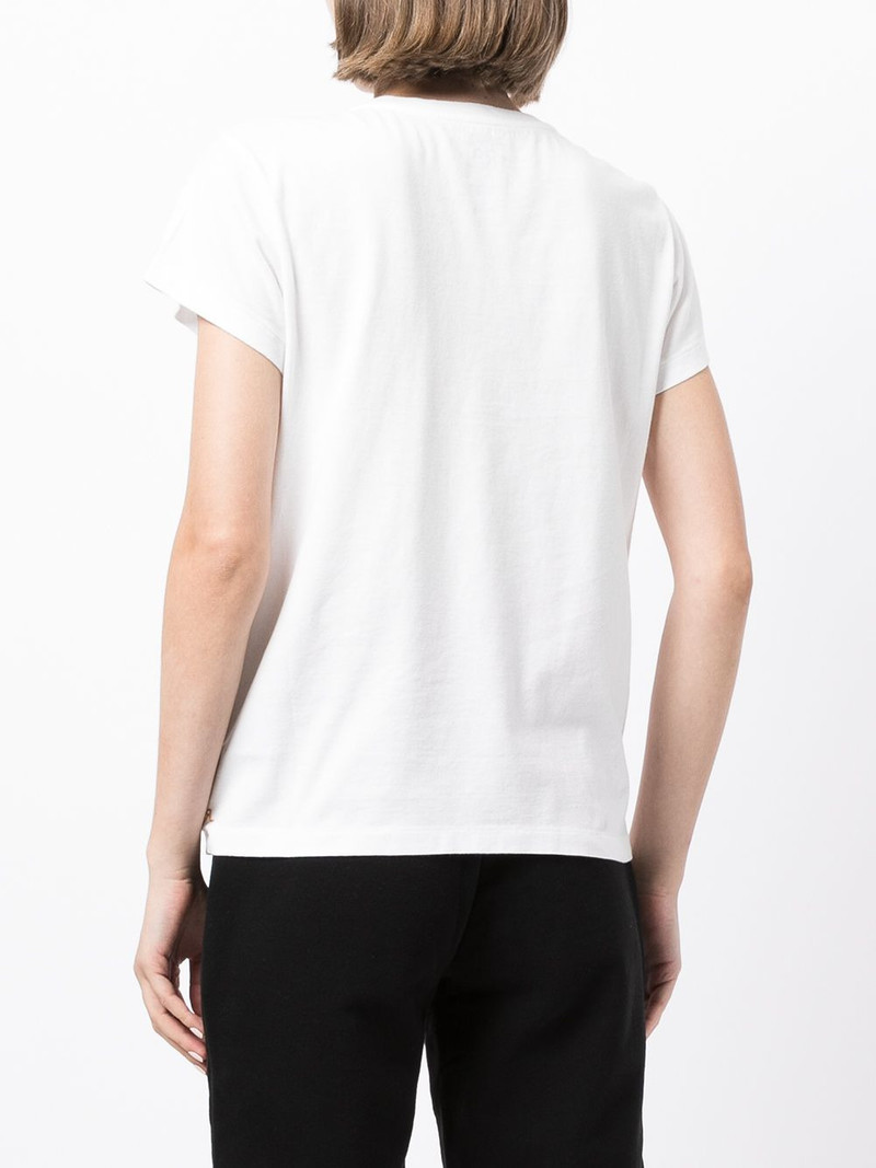 embroidered logo cotton T-shirt 4