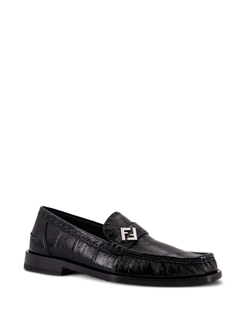 FENDI Missina leather loafers outlook