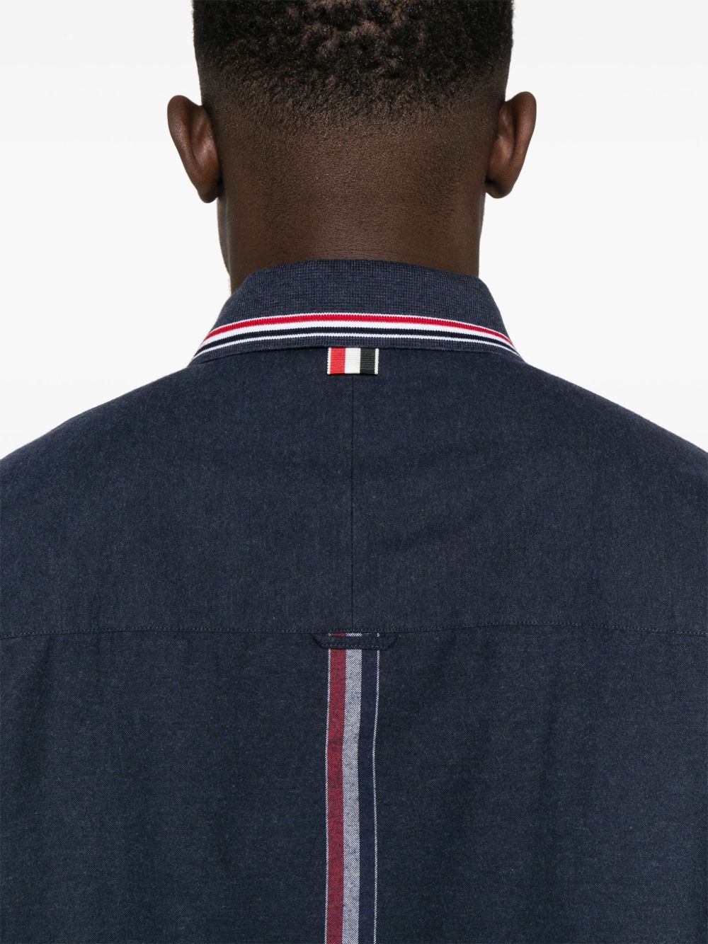 RWB stripe-print flannel shirt - 5