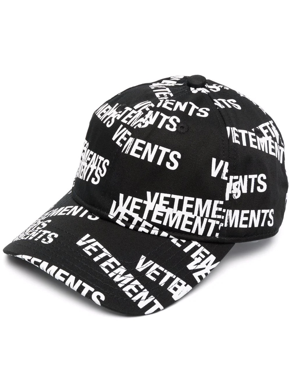 logo print six-panel cap - 1