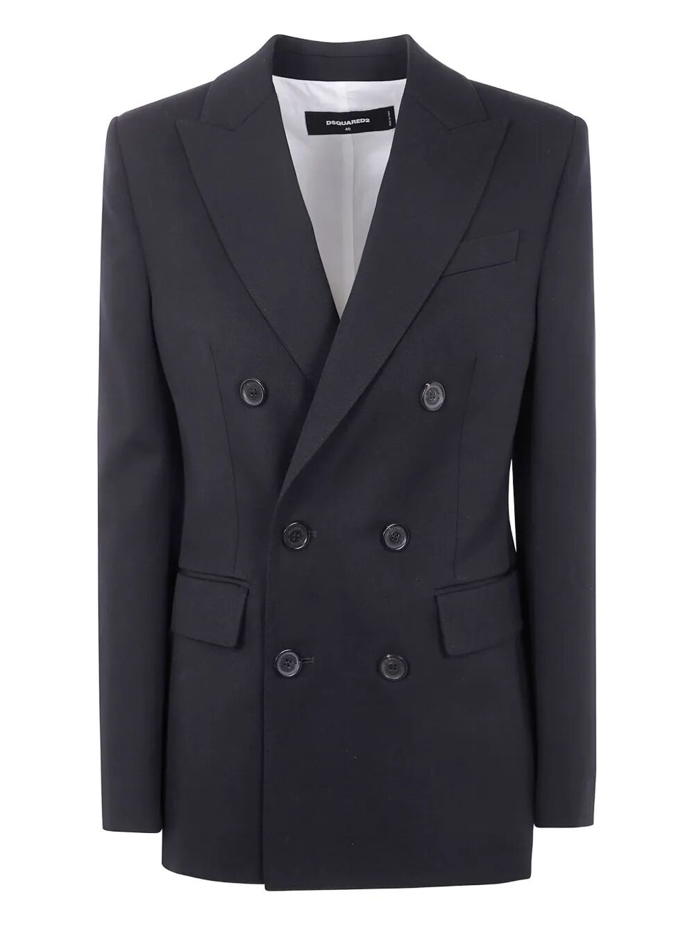 Dsquared2 Women "Carolyn" Double Breasted Peak Jacket - 4