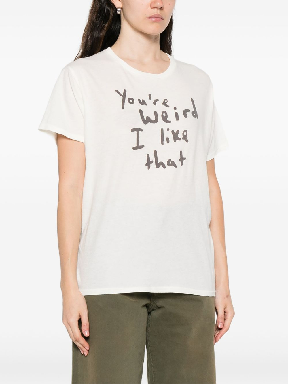 slogan-print T-shirt - 3