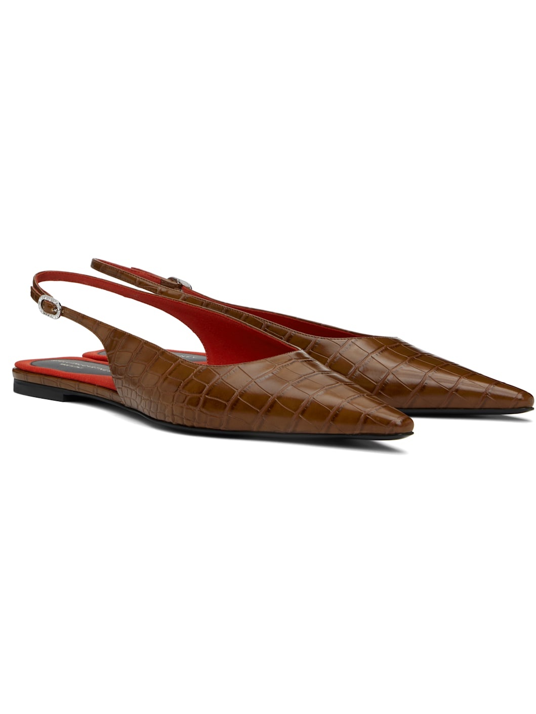 Brown Elsa Slingback Ballerina Flats - 4