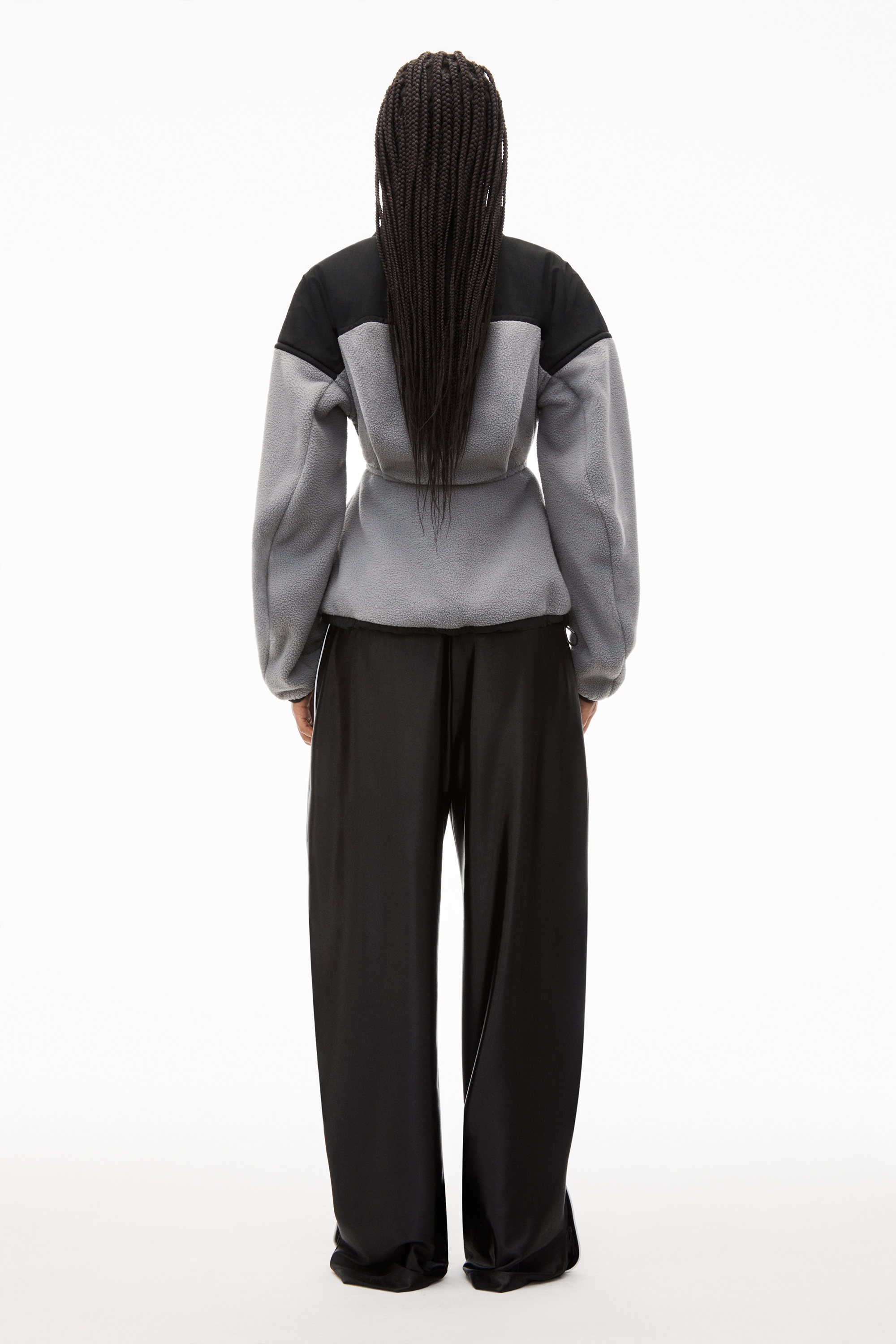 Alexander Wang SCULPTED JACKET IN TEDDY FLEECE