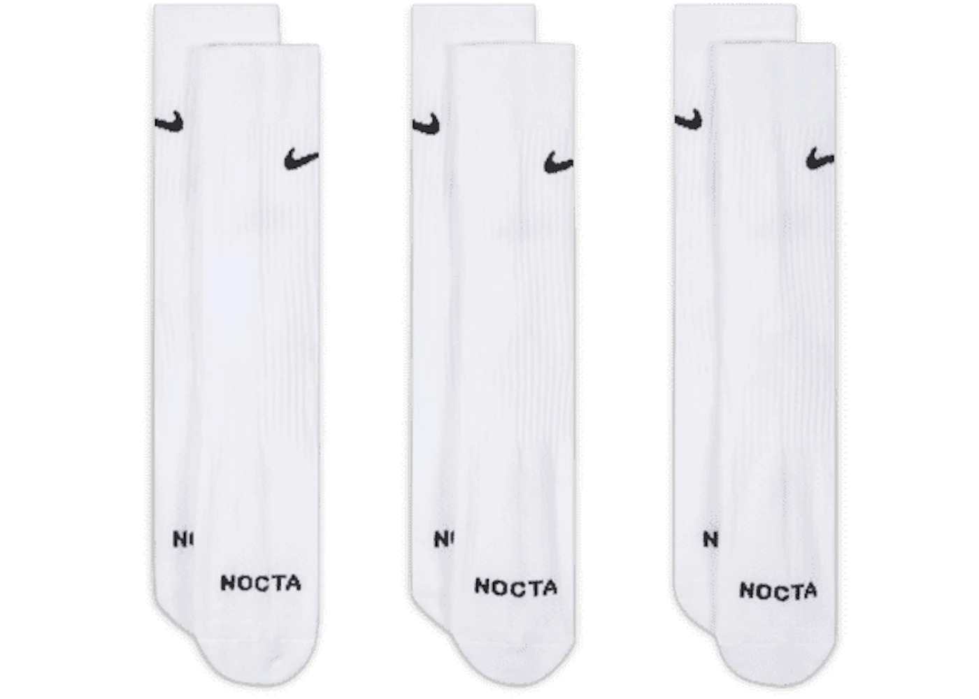 Nike x NOCTA Crew Pack of 3 Socks White - 2