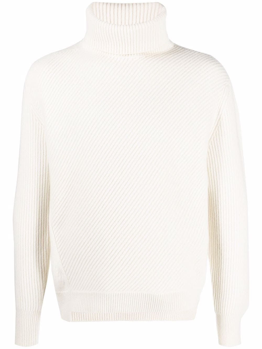 roll neck knitted jumper - 1