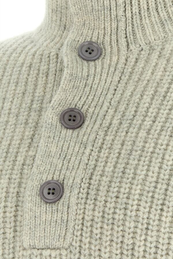 Dries Van Noten Grey wool sweater | gebnegozionline | REVERSIBLE