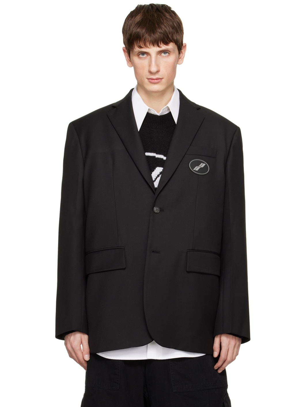Black Oversized Blazer - 1