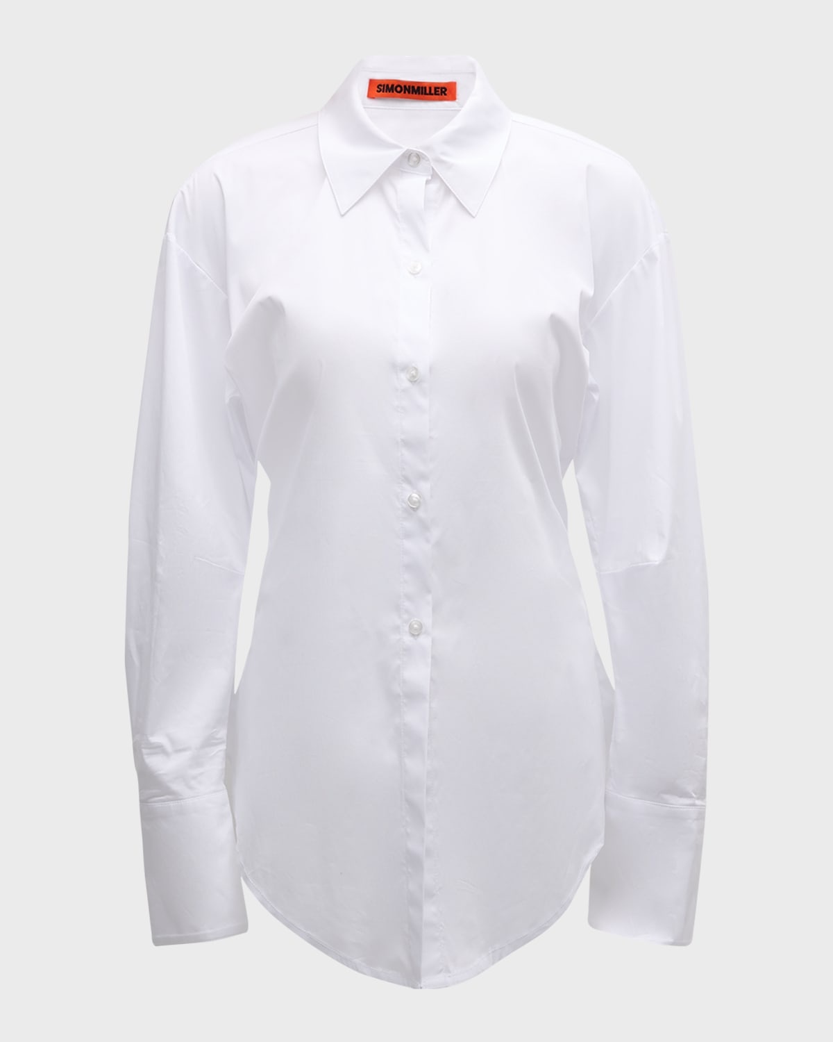 Loch Stretch Cotton Poplin Button-Front Shirt - 1