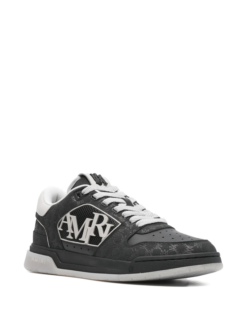 AMIRI Amiri CLASSIC LOW STAGGERED LOGO LOW TOP SNEAKER BLK outlook