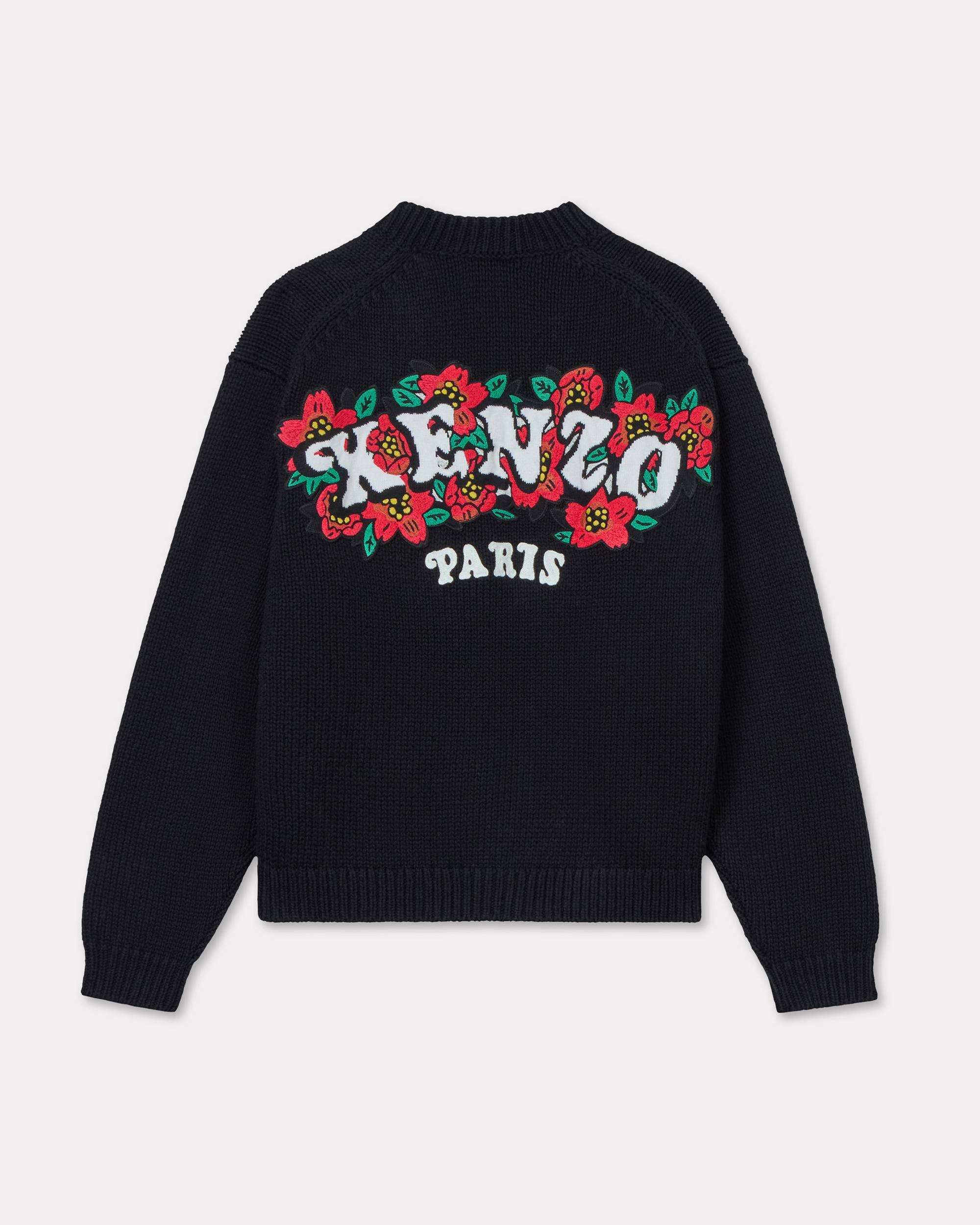 'KENZO VERDY MARKET' embroidered knitted cardigan in wool and cotton - 2