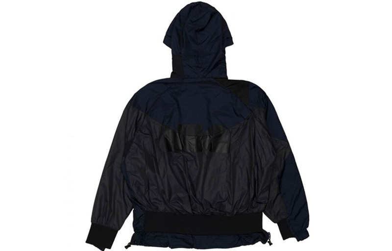 Nike (WMNS) Nike x Sacai Hooded Anorak Splicing Hooded Jacket Black CD6298-010 outlook
