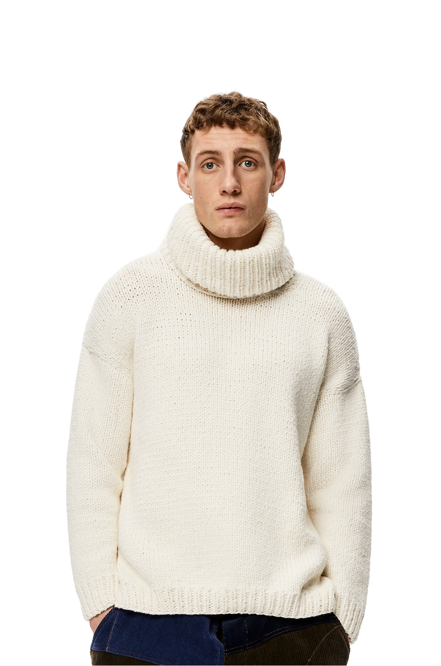 Highneck sweater in wool - 3