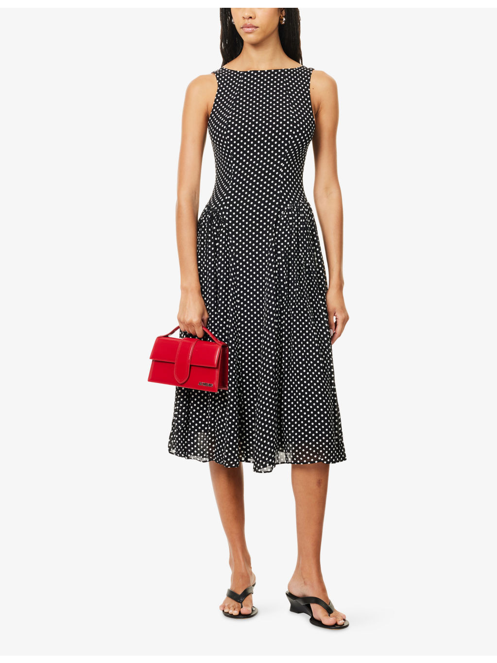 Anelis Woven Midi Dress - 2