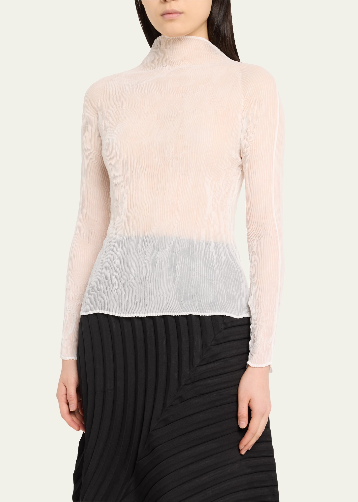 Chiffon Twist-38 Sheer Top - 4