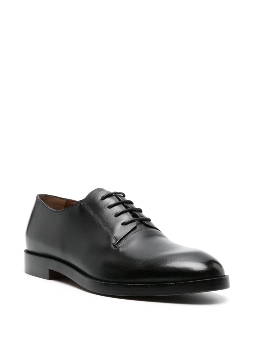 almond-toe leather Derby shoes - 2