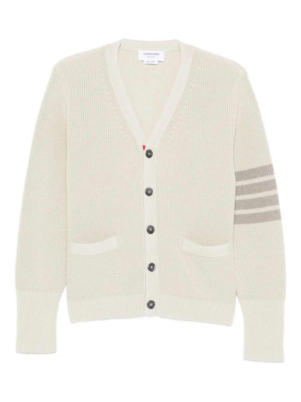 4-Bar stripe pockets cardigan - 1