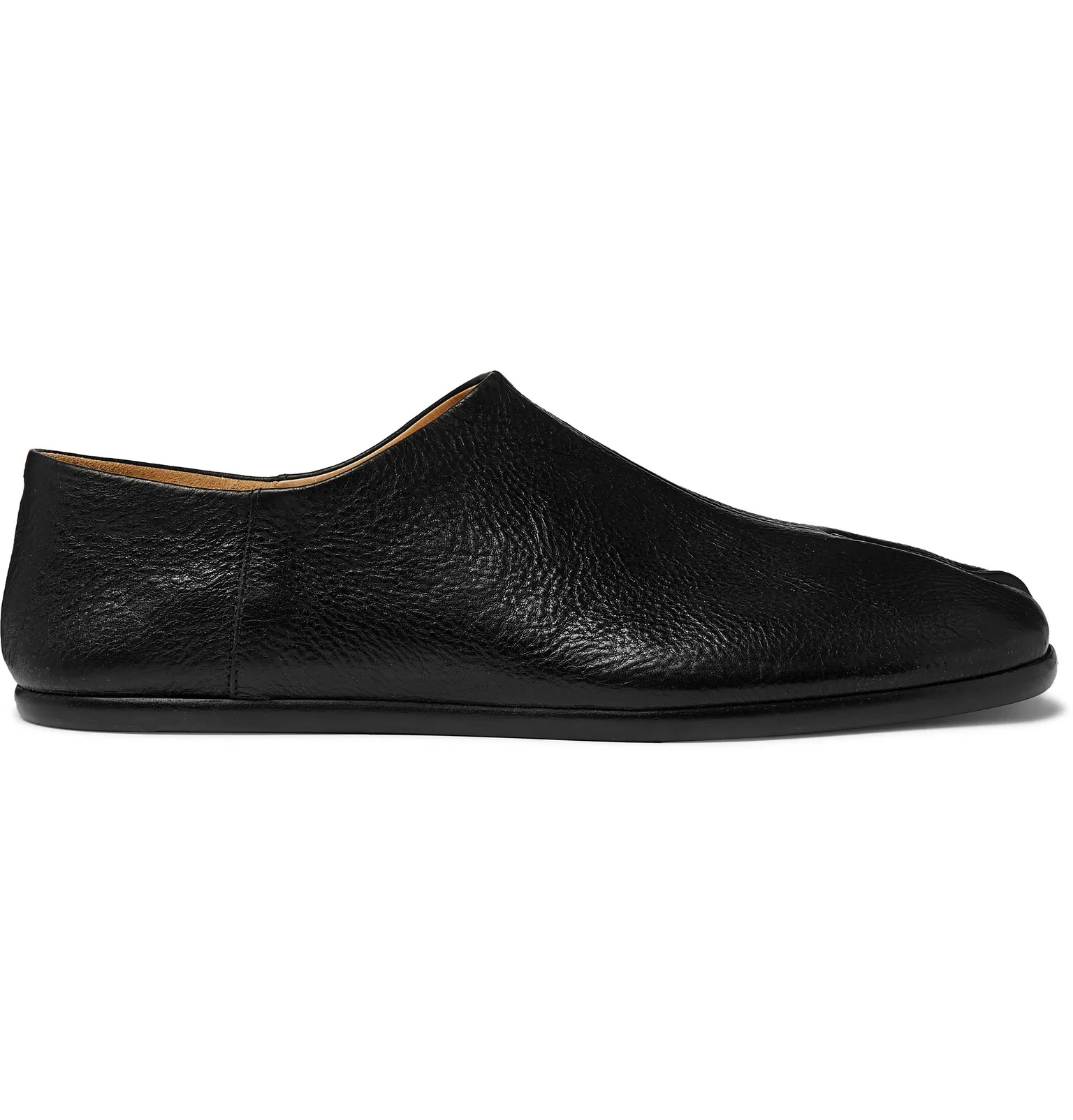 Tabi Split-Toe Full-Grain Leather Collapsible-Heel Loafers - 1