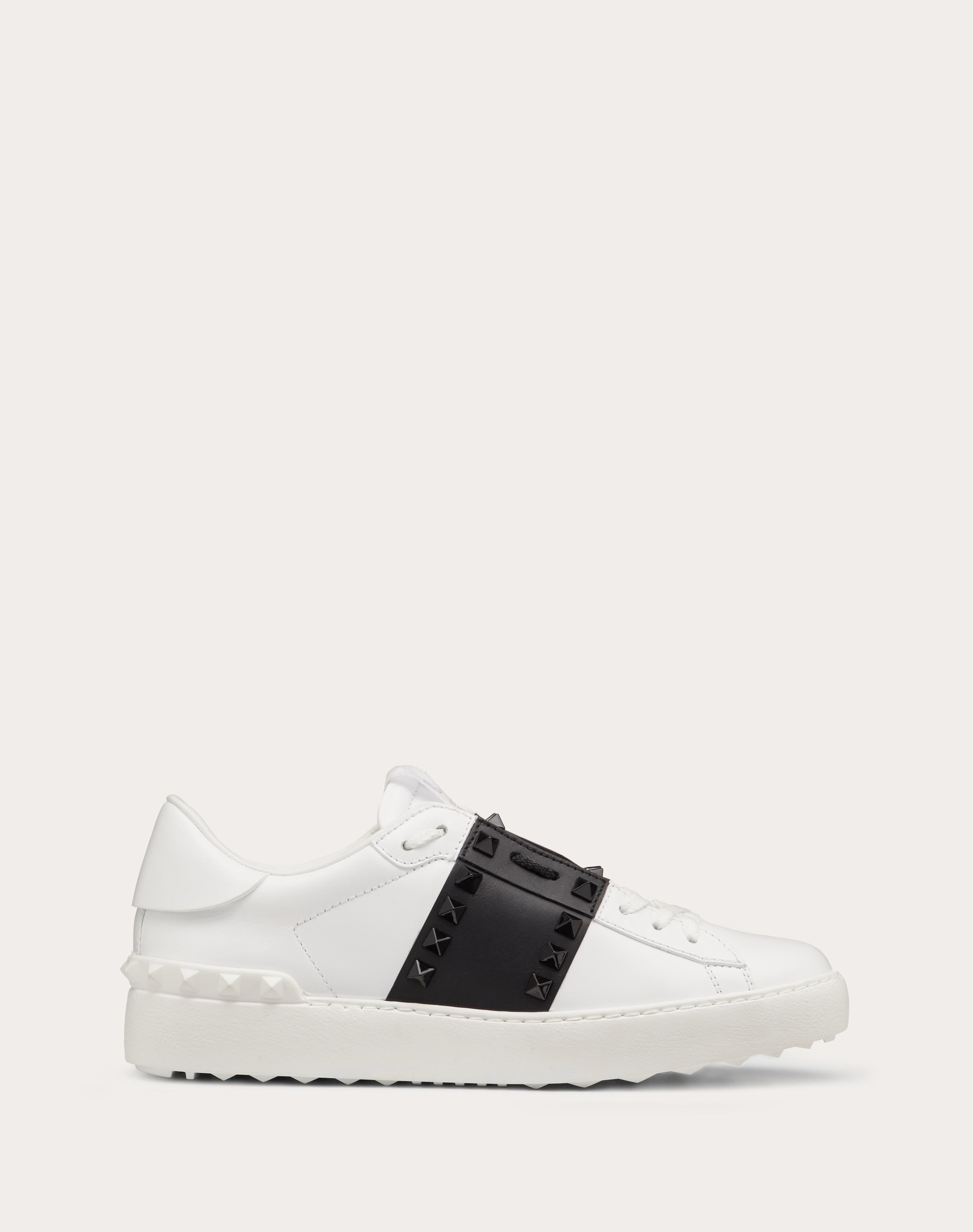 ROCKSTUD UNTITLED SNEAKER IN CALFSKIN LEATHER WITH TONAL STUDS - 1