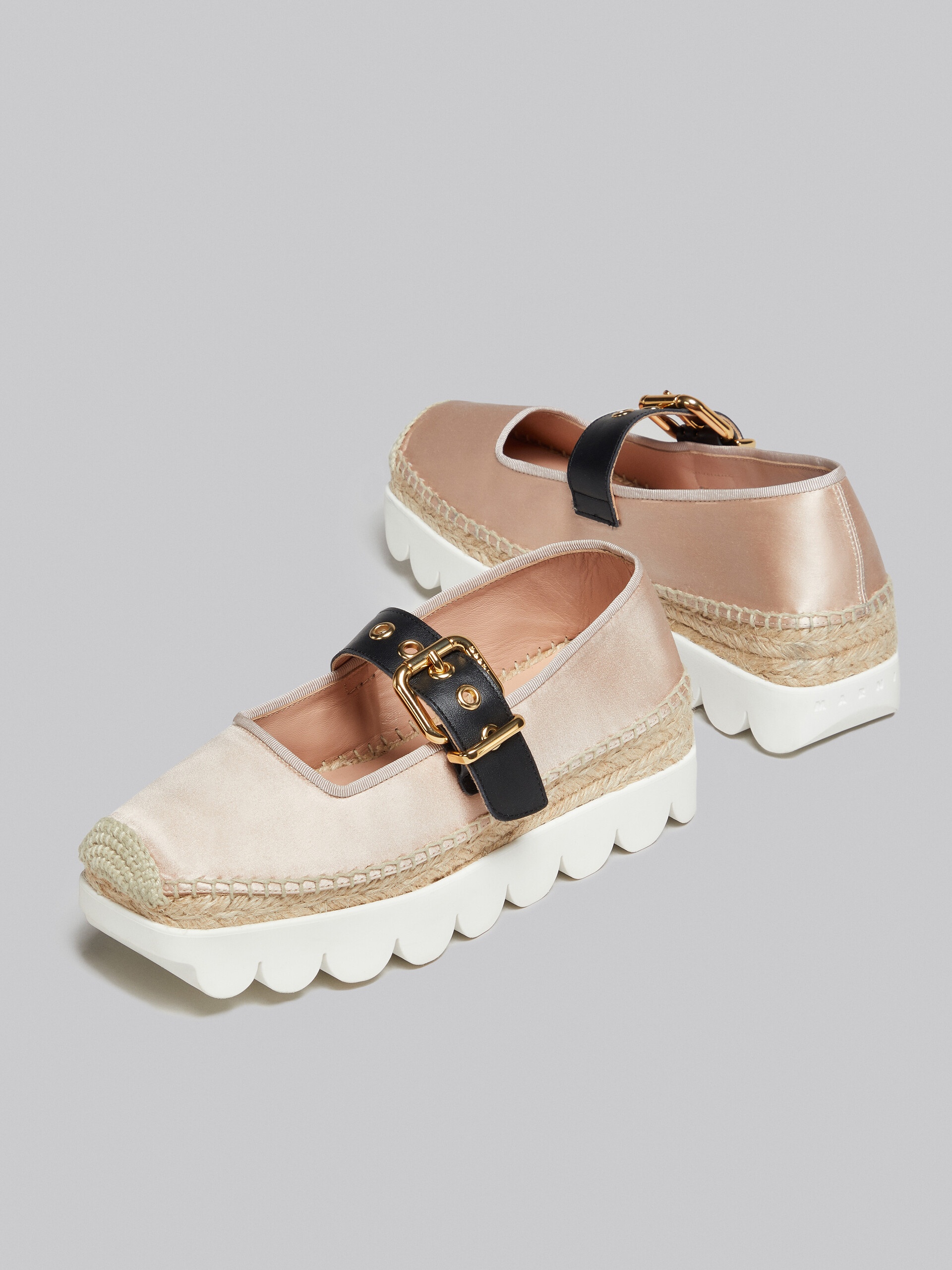 PINK SATIN PETAL ESPADRILLAS - 5