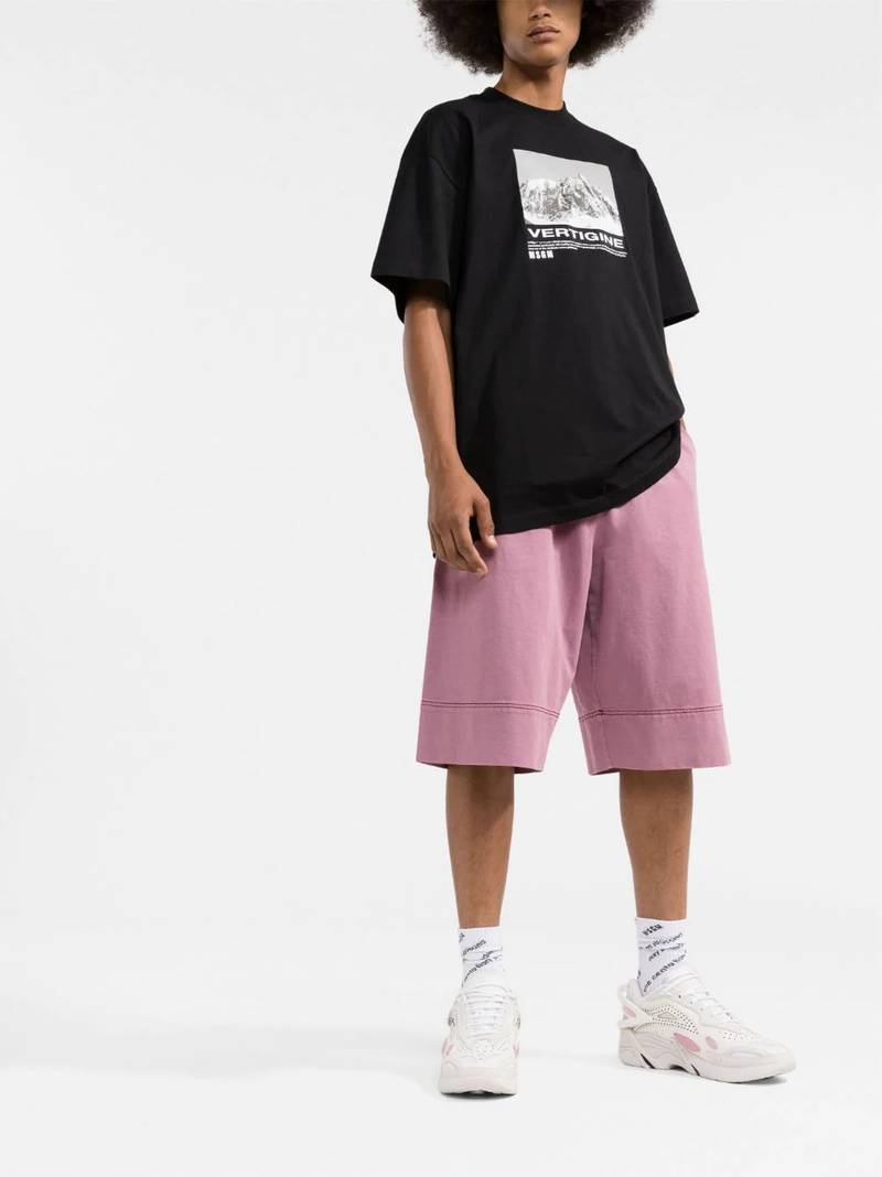 MSGM Vertigine graphic-print T-shirt outlook