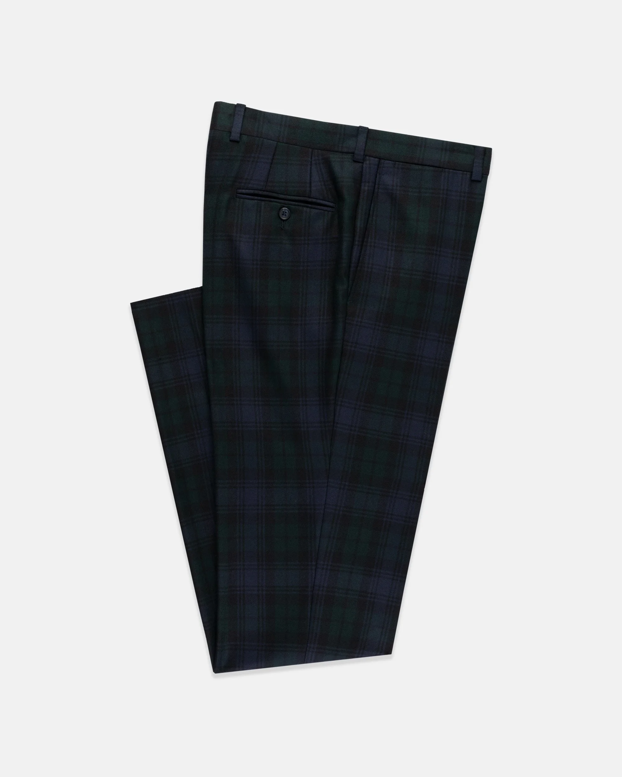 MADE-IN-CANADA BLACKWATCH TARTAN WOOL TROUSER - 1