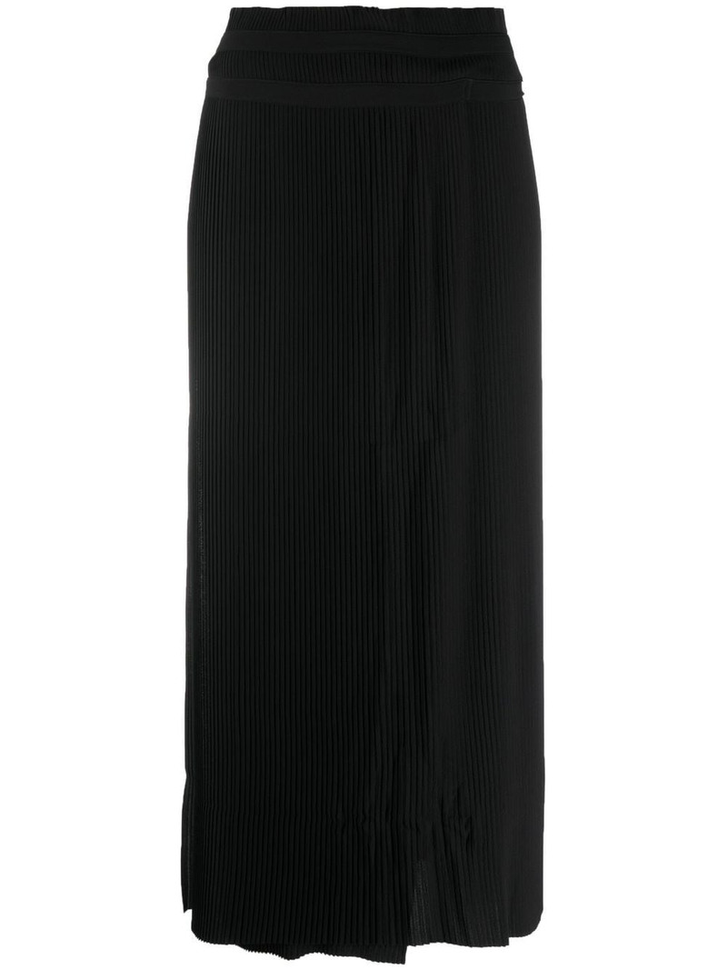 high-waisted pleated midi skirt 1