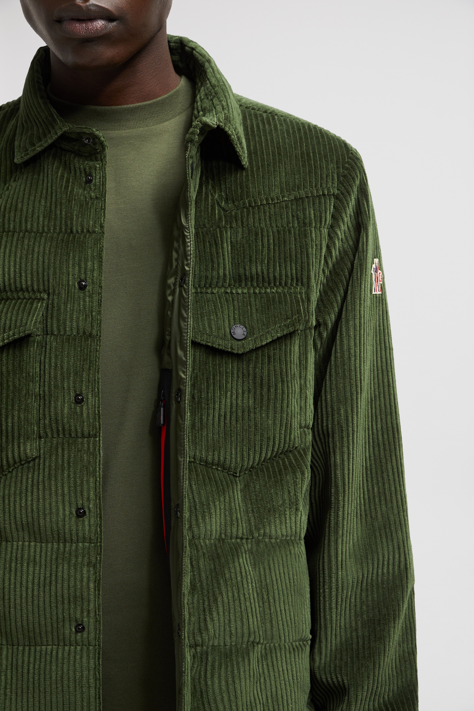 Gelt Corduroy Down Shirt Jacket - 6