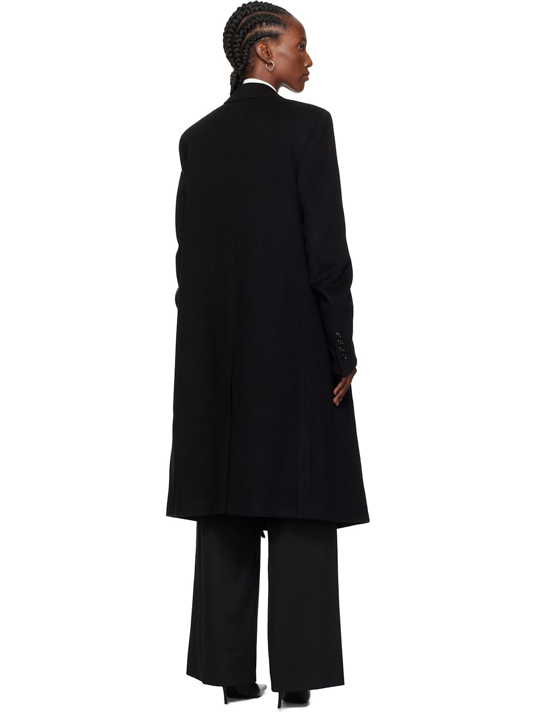 Black Viv High Comfort Tailored Coat - 3