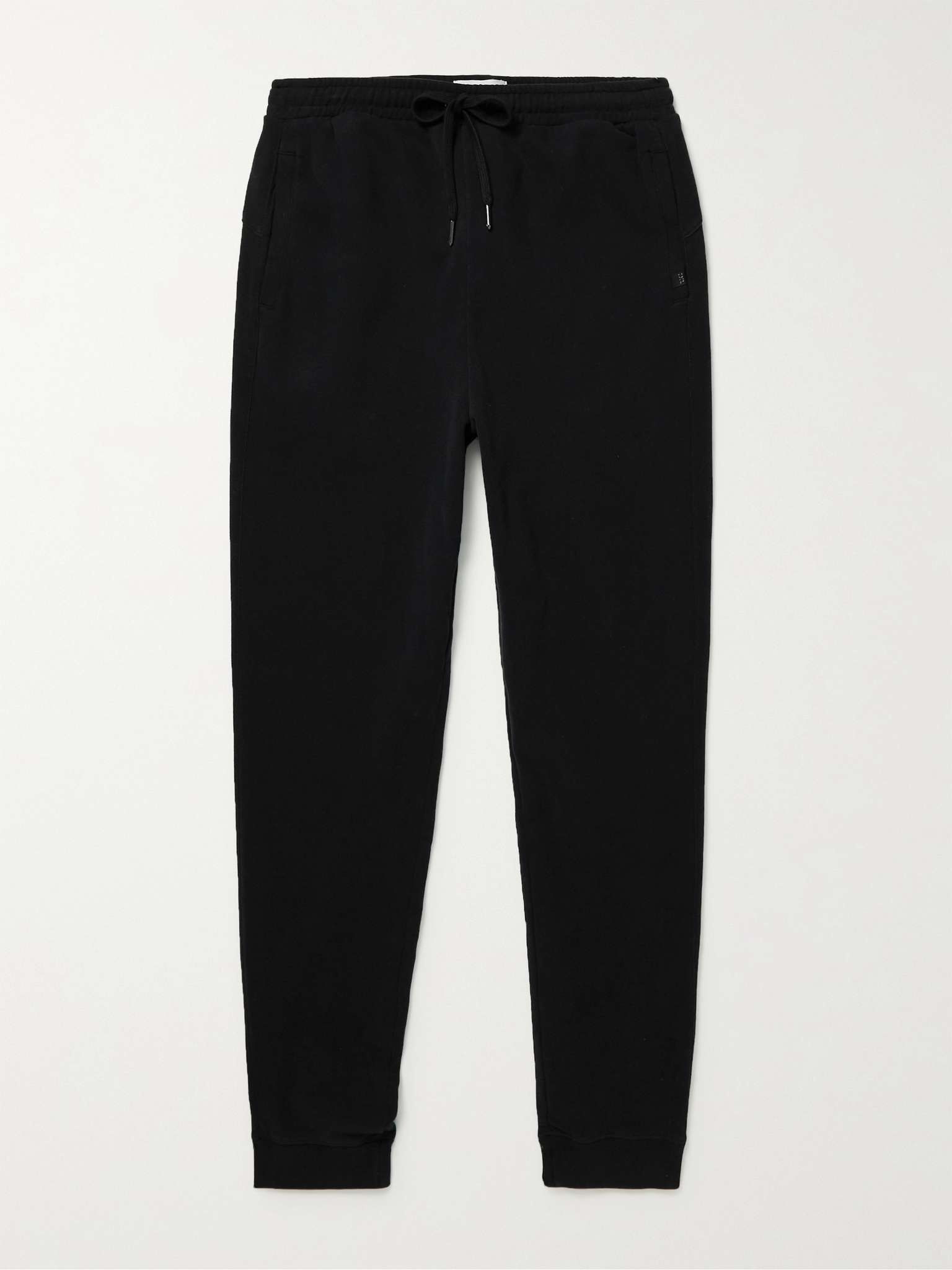 Devon Slim-Fit Tapered Cotton-Jersey Sweatpants - 1