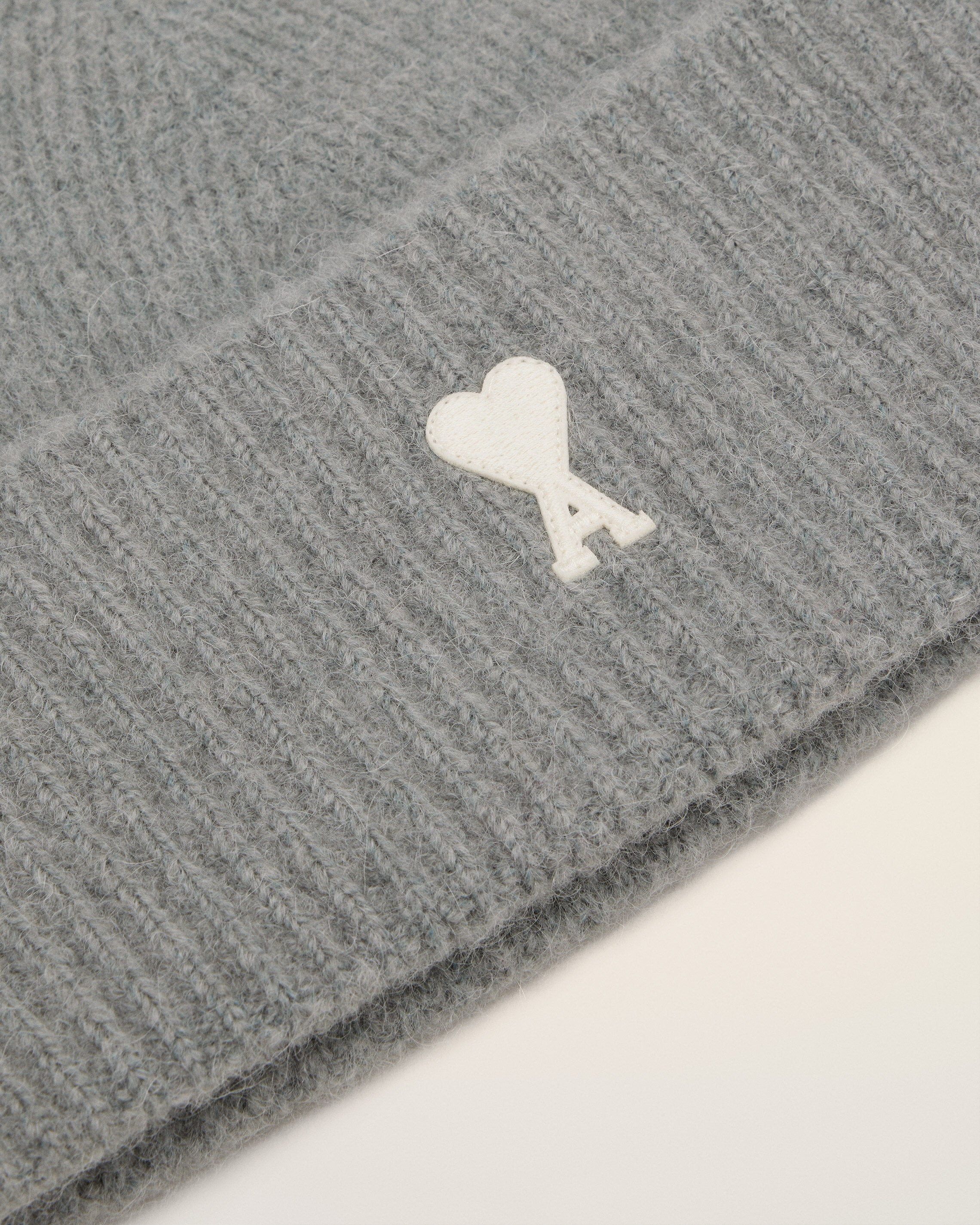 GREY ALPACA STRIPED AMI DE COEUR BEANIE - 3