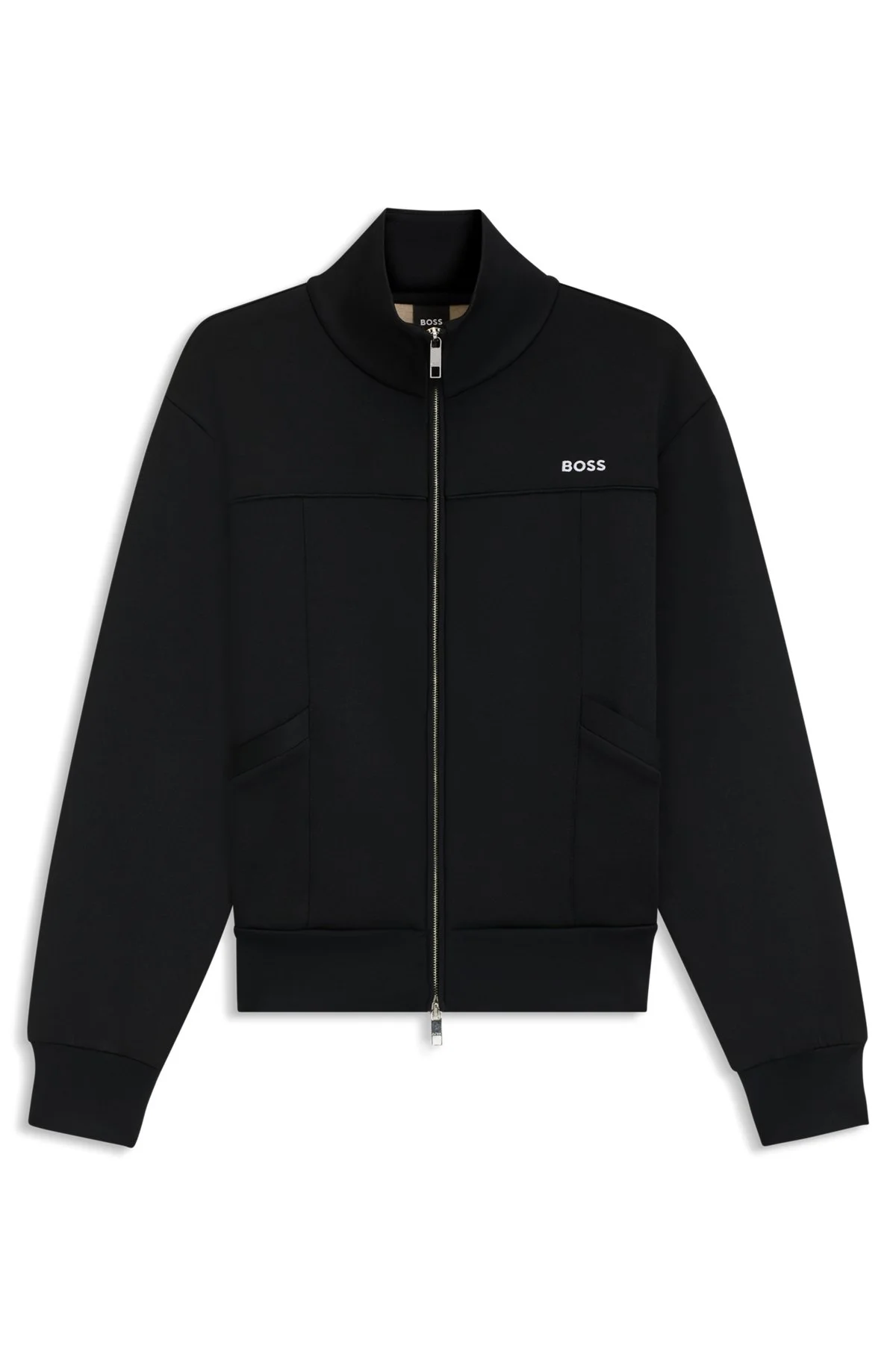 ZIP-UP SWEATSHIRT WITH CONTRAST LOGO - 1