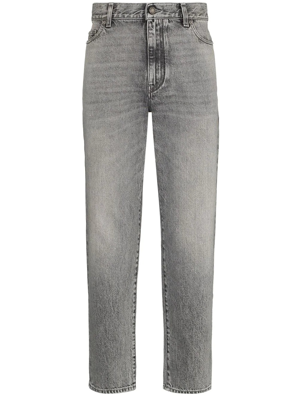 low-rise straight-leg jeans - 1