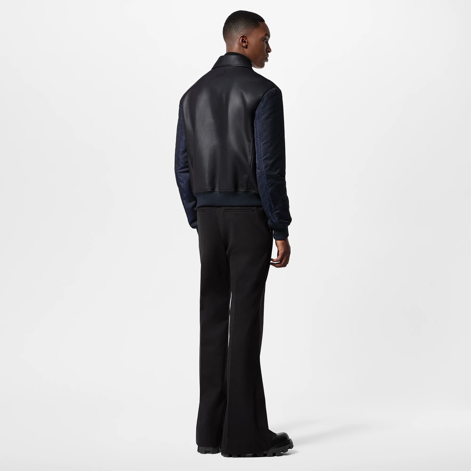 Leather Mix Blouson - 3