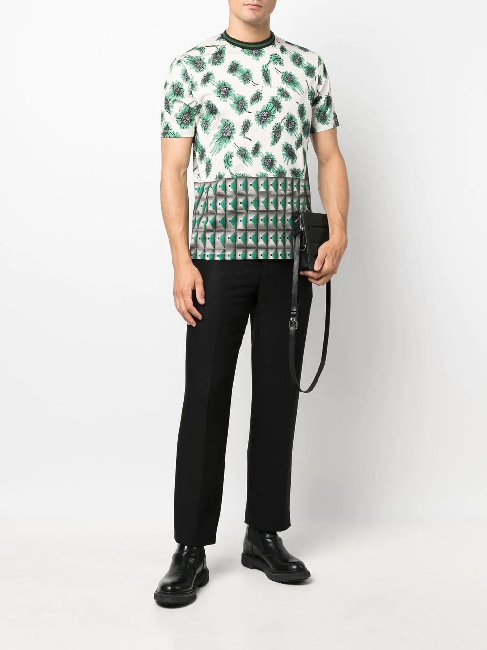 patterned short-sleeved T-shirt - 2