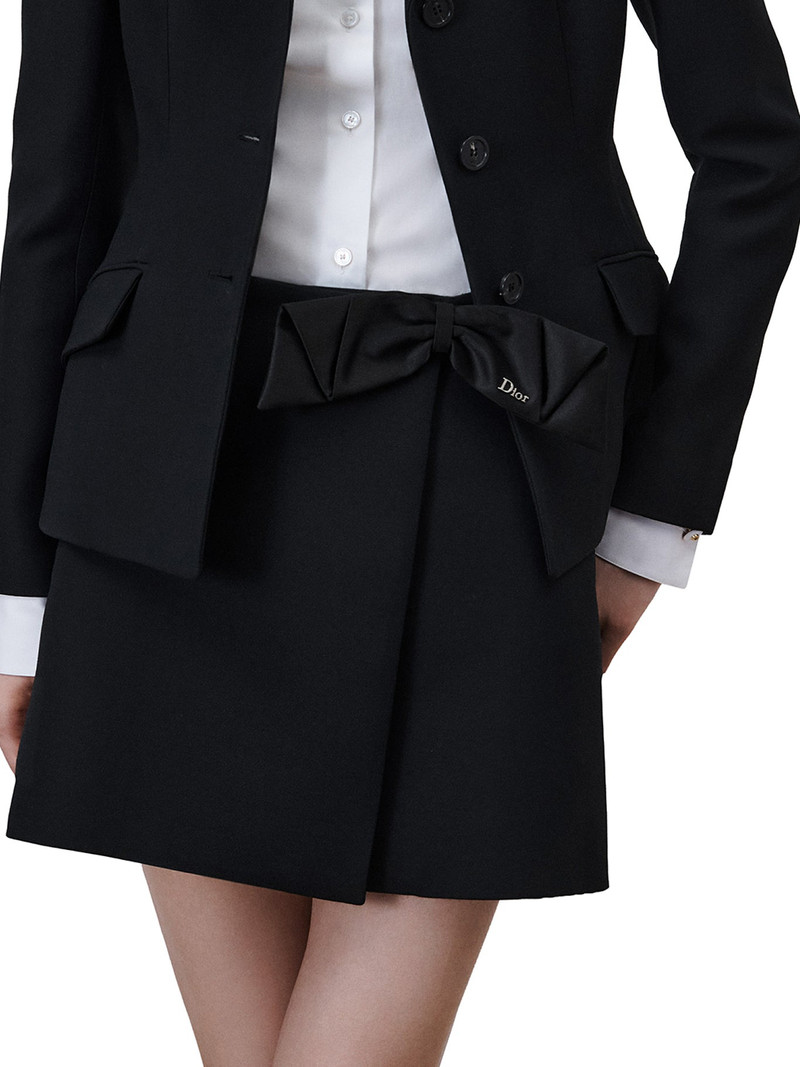 WOOL AND SILK WRAP MINISKIRT 3