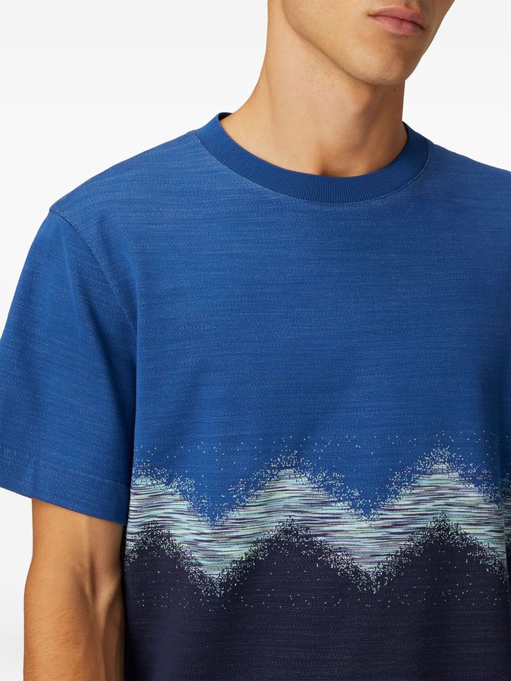 zigzag-print T-shirt - 4