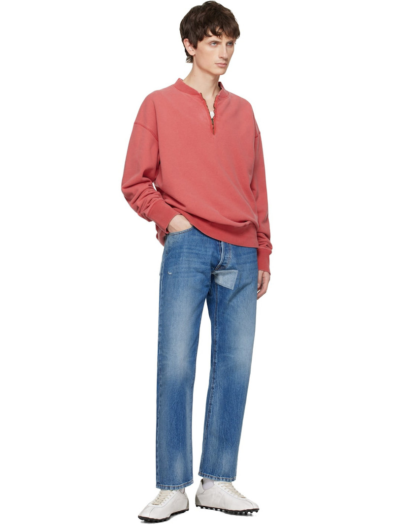 Maison Margiela Red Faded Sweatsirt outlook