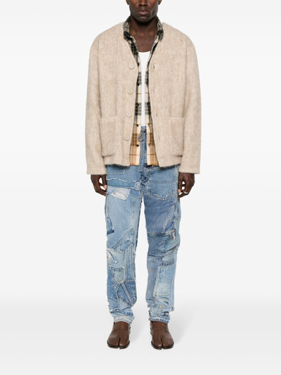Greg Lauren patchwork-design jeans outlook