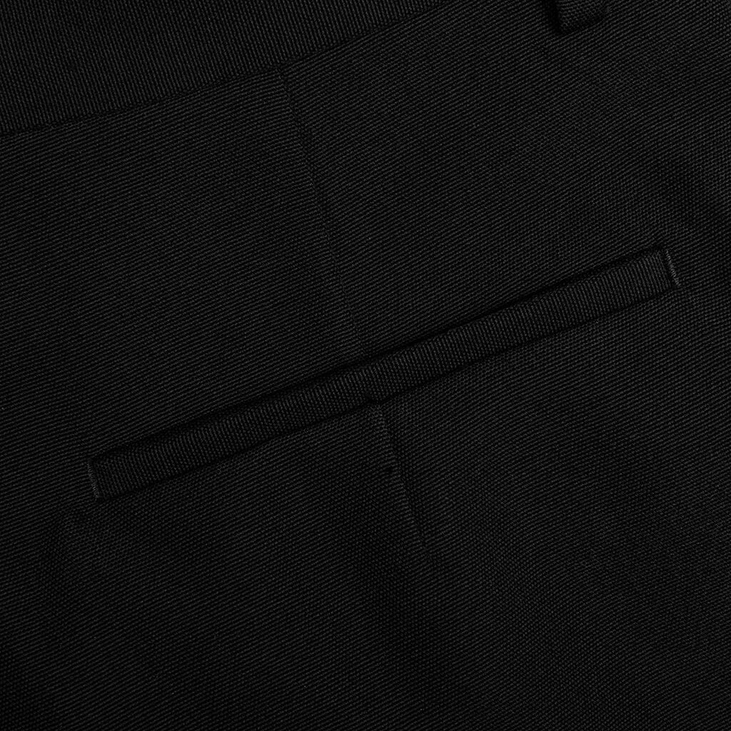 BUCKLE DRY WOOL SLIM PANT - BLACK/NO COLOR - 6